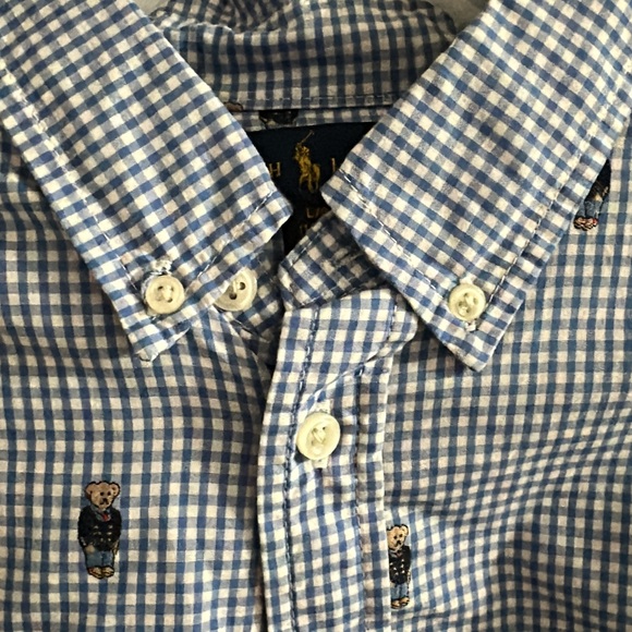 Polo by Ralph Lauren Kids Blue and White Checkered Shirt - Picture 2 of 2